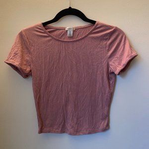 Pink Crop T-Shirt